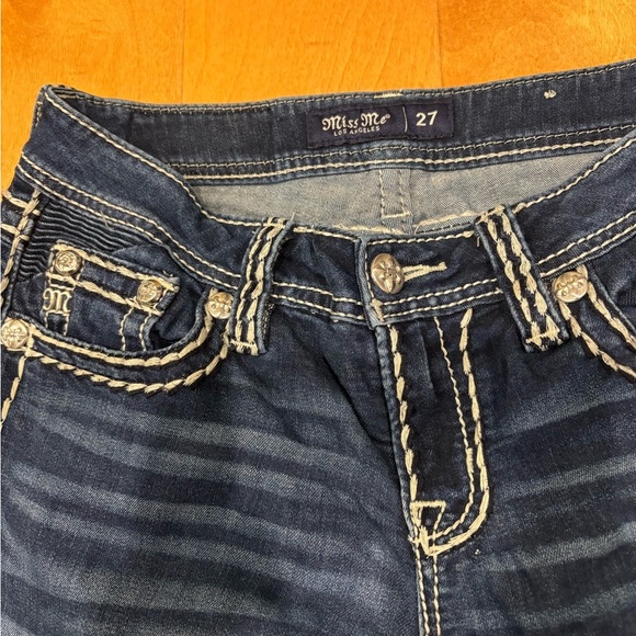 Miss Me Chloe slim bootcut jeans 27 inseam 34 - Picture 3 of 5